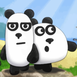 3 팬더 (3 Pandas) 로고